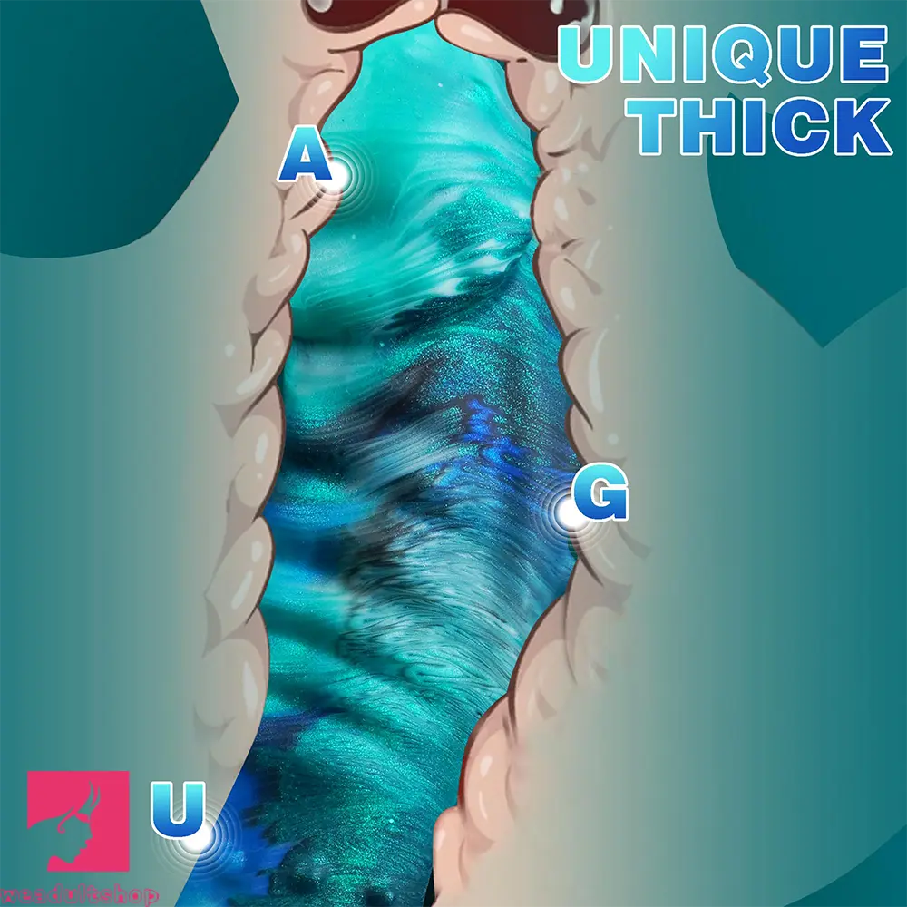 7.9in Spiked Monster Silicone Soft Dildo Pleasure Toy Anal Masturbator