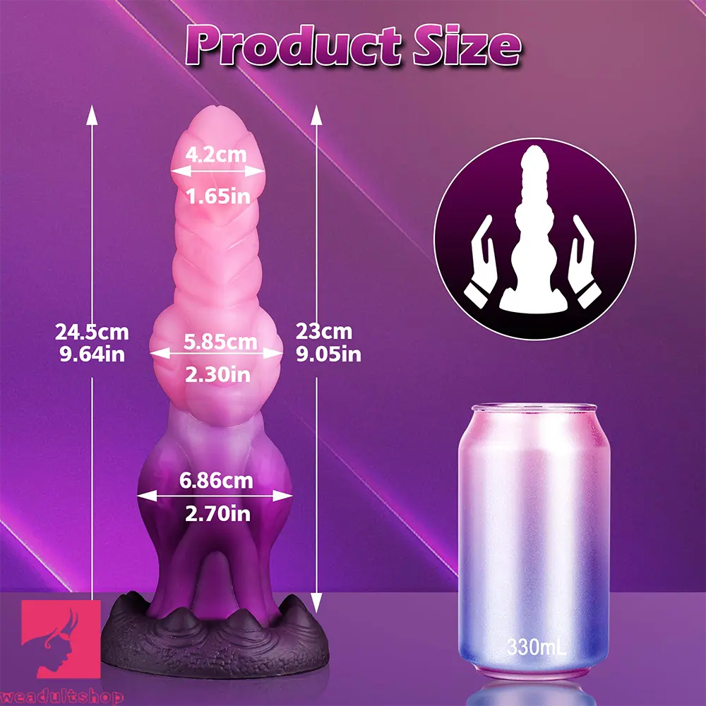 9.64in Knot Monster Silicone Big Soft Dildo For Immersive Experience Toy