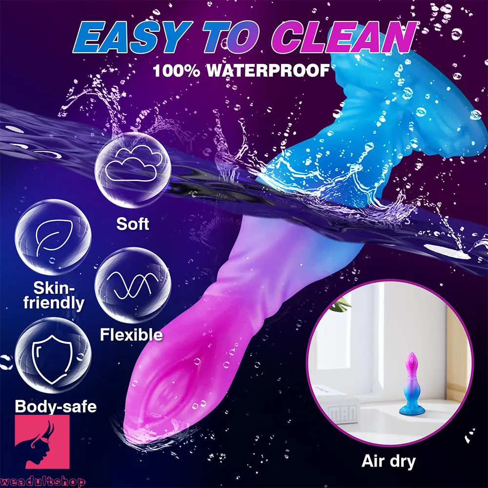 8.27in Monster Silicone Creature Knot Dildo For Hands-free Play Playtime
