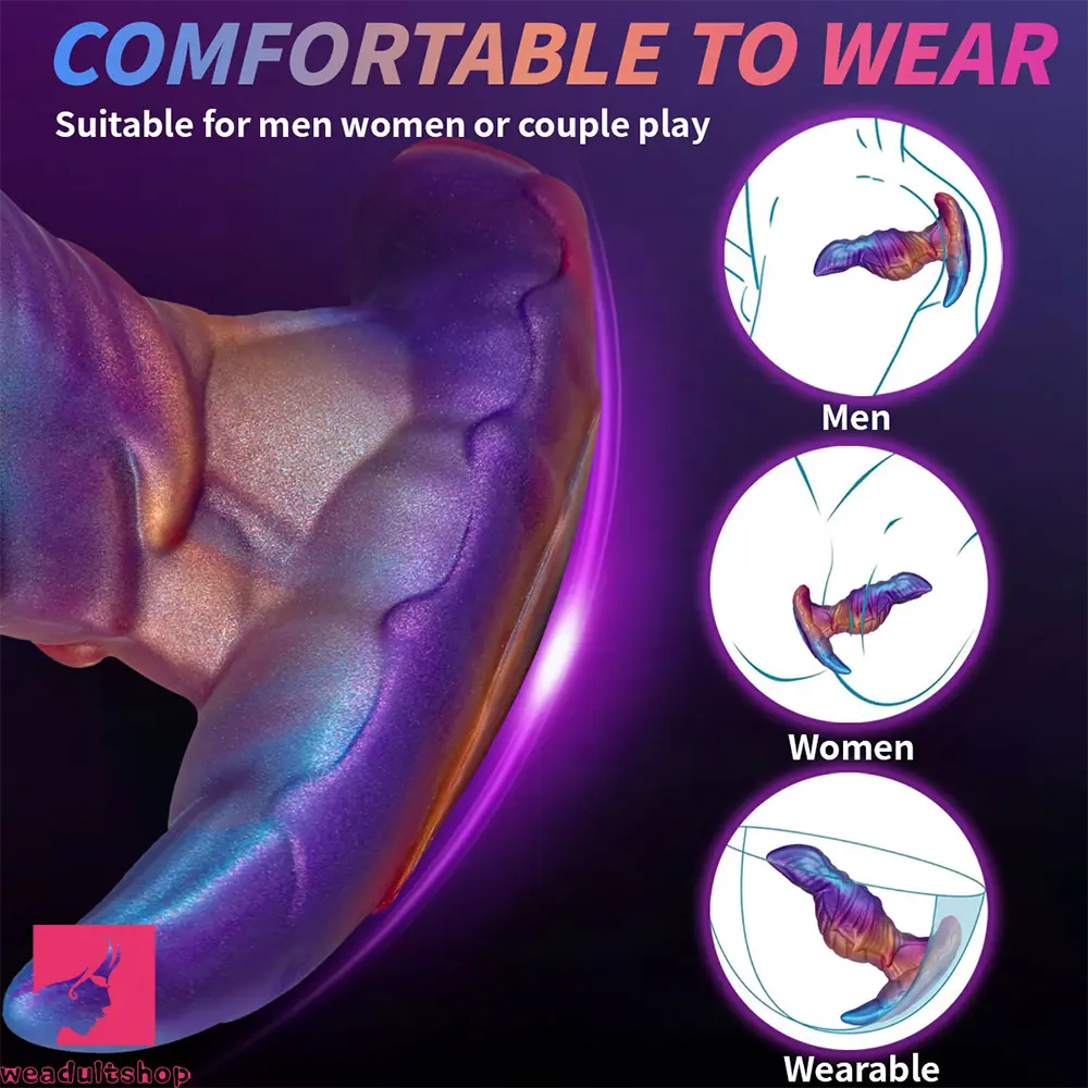 5.5in 6.49in 7.48in Monster Wearable Anal Dildo For G-Spot Love Cock