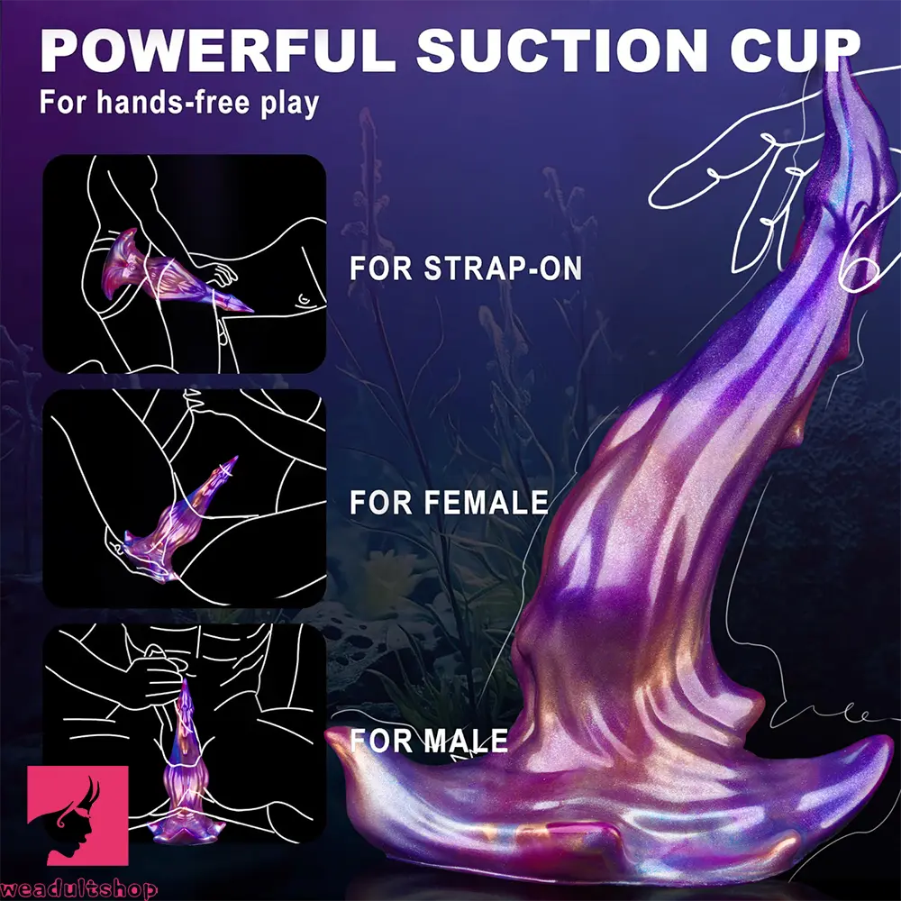 9.25in Knot Monster Silicone Dildo For G-Spot & Anal Stimulation Female