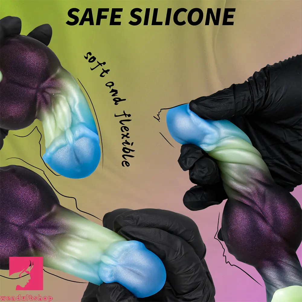 6.29in Horse Head Knot Monster Silicone Dildo For Anus Dual Dilator