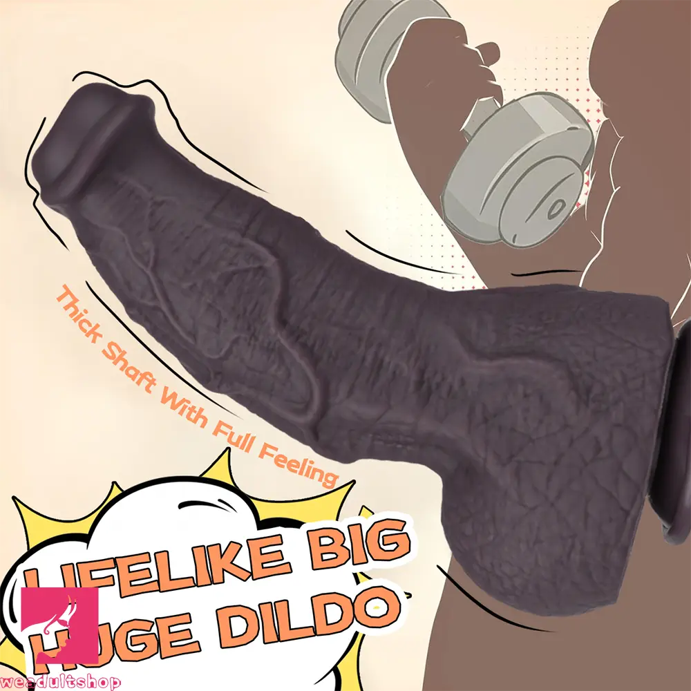 10.62in Silicone Large Soft Dildo Oversized Cock With Realistic Skin Design
