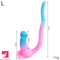 12.8in 15.35in Dinosaur Silicone Soft Big Glowing Penis Dildo For Women