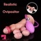 6.57in Silicone Ovipositor Expandable Dildo Realistic Penis Foreskin Tunnel