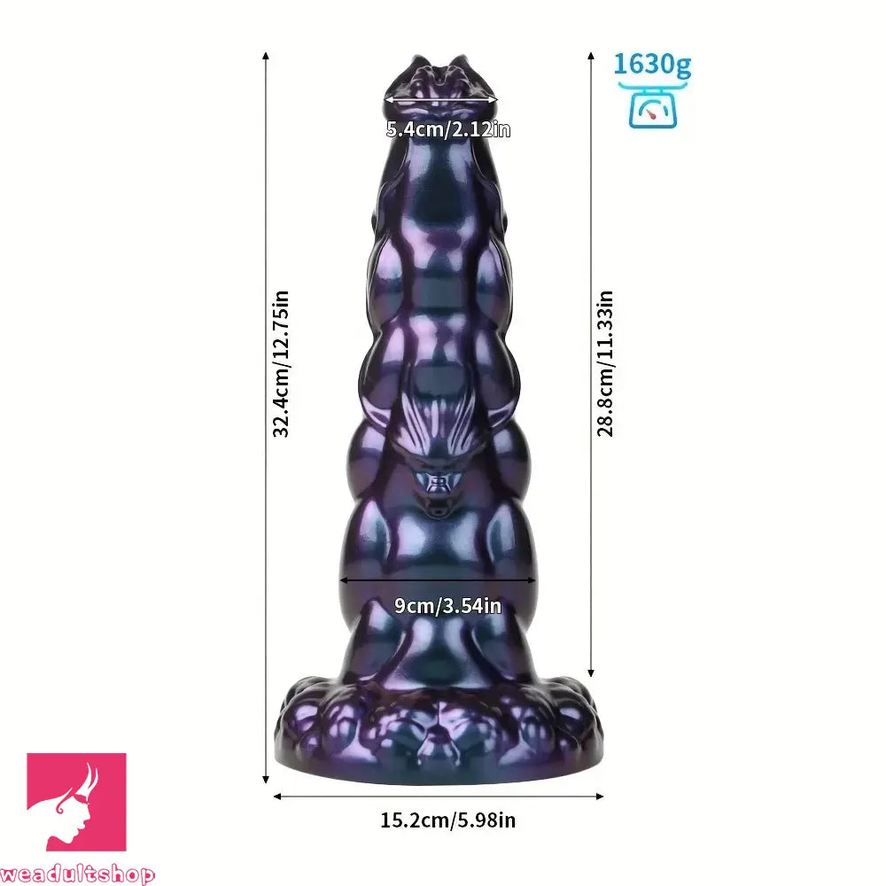 7.95in 9.17in 10.62in 12.75in 14.79in Monster Huge Silicone Stuffed Dildo