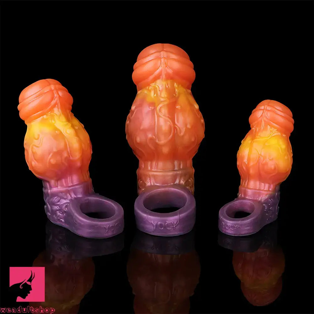 4.4in 5.27in 6.25in Dog Knot Monster Dildo Sleeve For Adult Love Toy