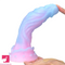 9.44in Silicone Soft Bg Luminous Dildo For Woman Man Prostate Sex Toy