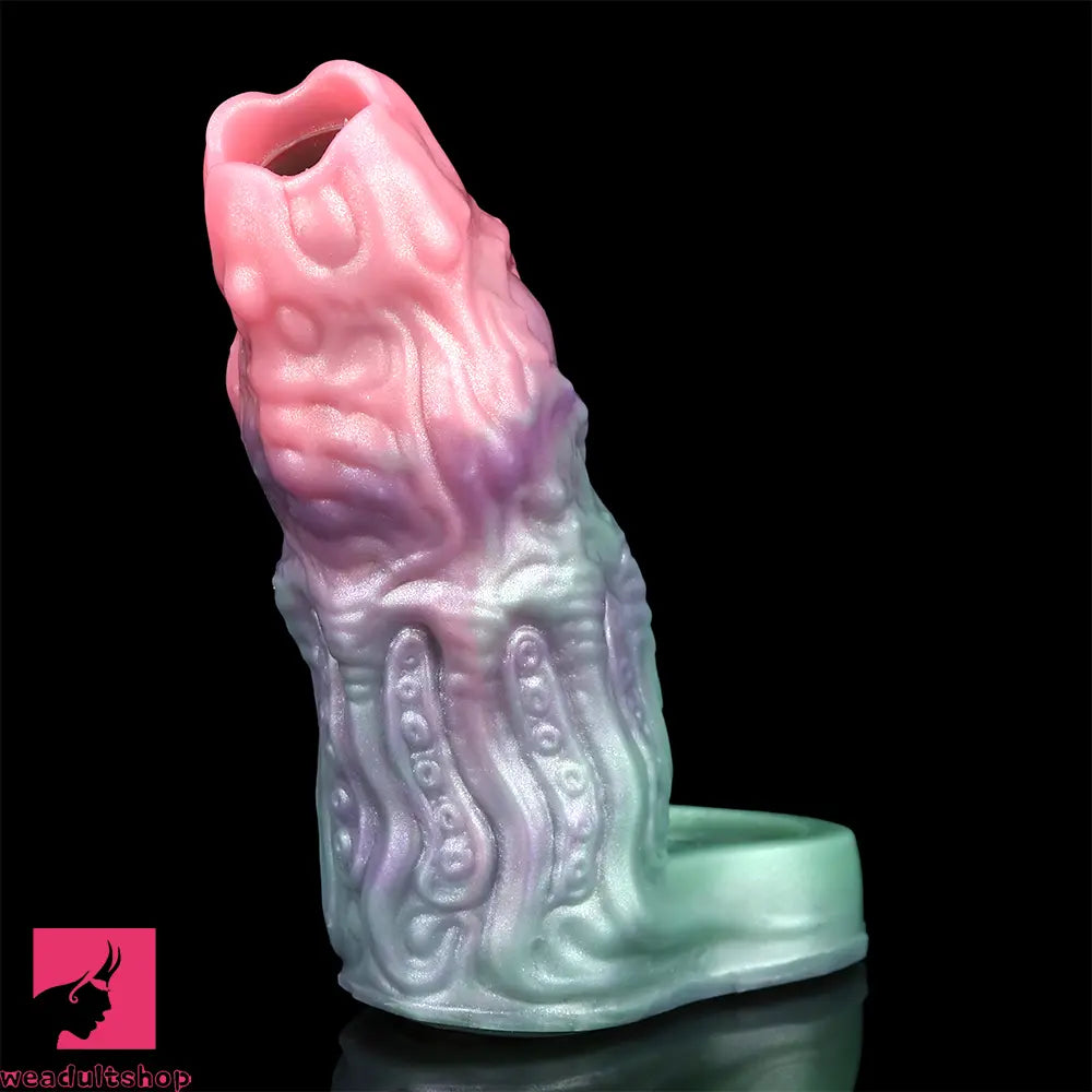4.72in Abyssal Tendril SHAZ-3015 Fantasy Hollow Dildo Cock Sleeve Extension