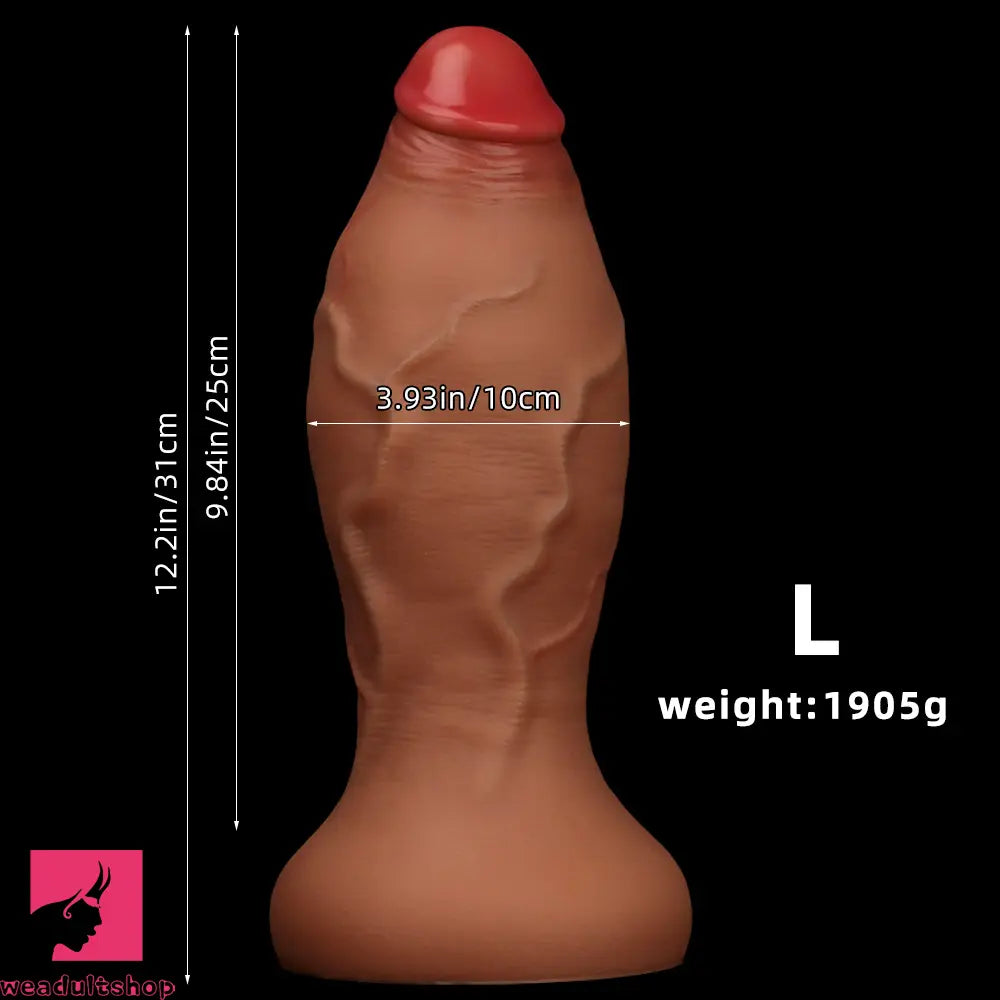 9.05in 10.23in 12.2in 13.38in 14.96in Huge Thick Long Odd Silicone Dildo