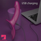 9.84in Dual motor Double-Ended G Spot Automatic Silicone Strap on Dildo