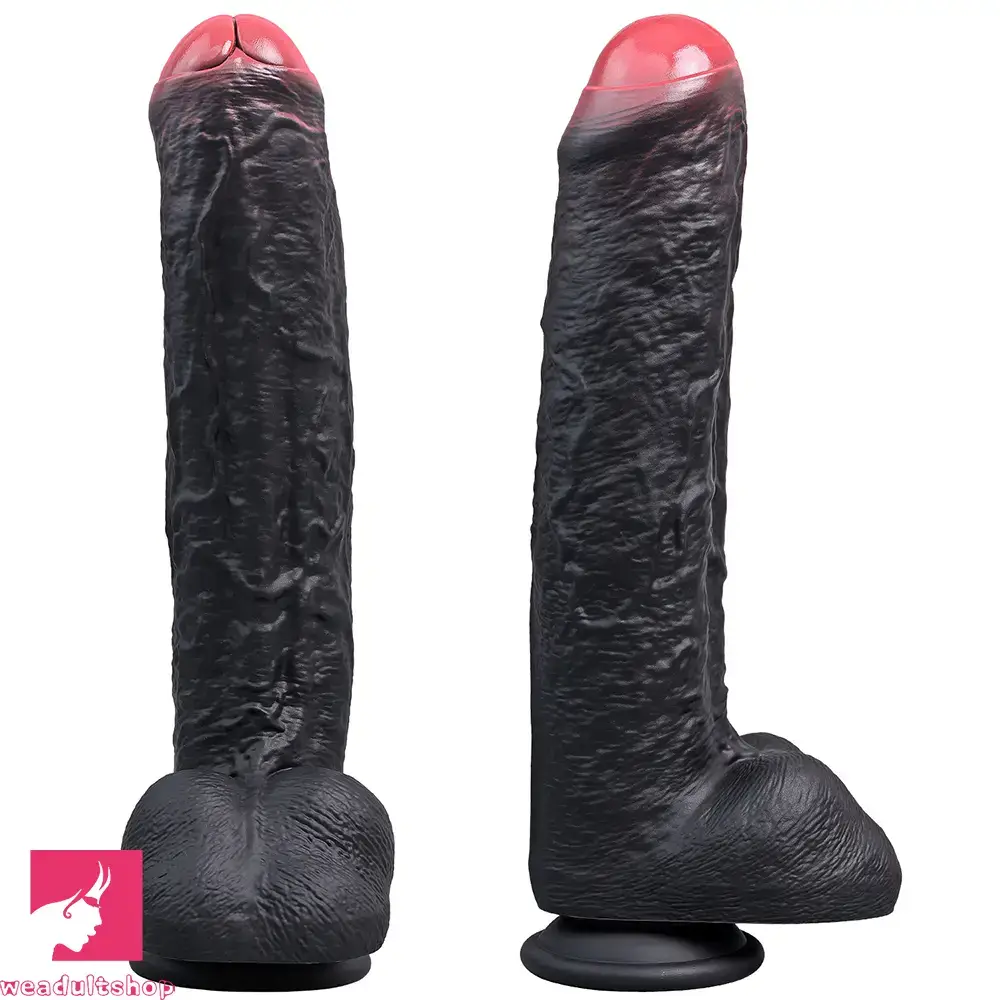 8.35in 10.43in 12.2in Uncut Large Silicone Realistic Skin Dildo Real Orgasm