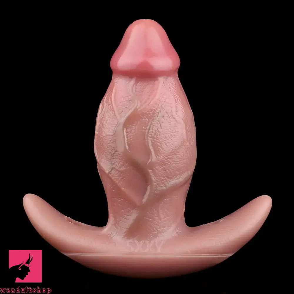 6.65in Textured Realistic Silicone Lesbian Strap on Dildo With Strapon Belt