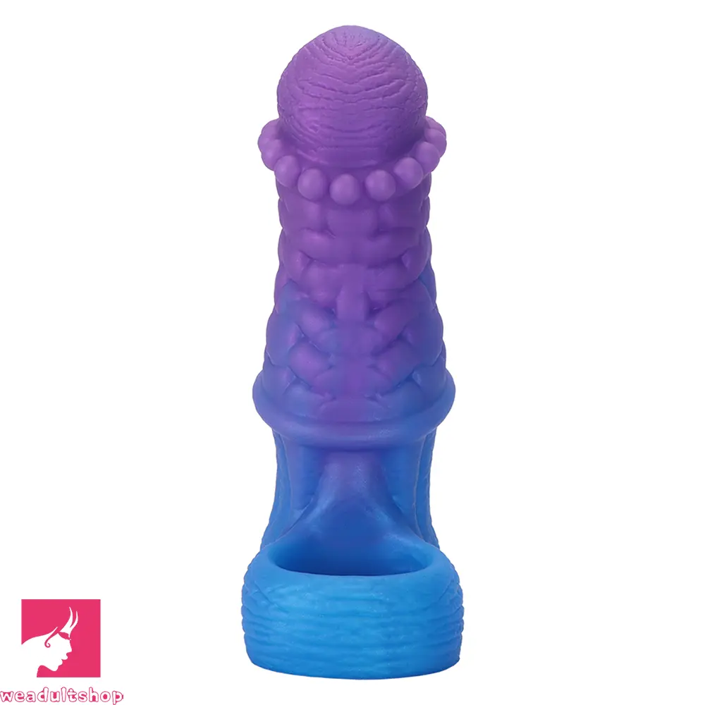 5.9in 6.29in 6.69in Hollow Spiked Horse Dildo Sleeve For Prostate Real Love