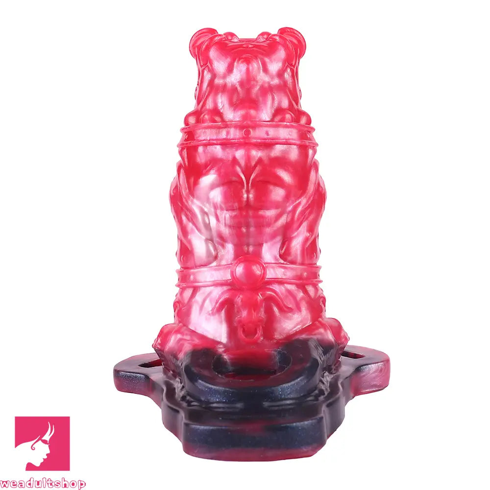 5.07in Hollow Dildo Keel Vibration Strapon Remote Cock Sleeve With Penis Ring
