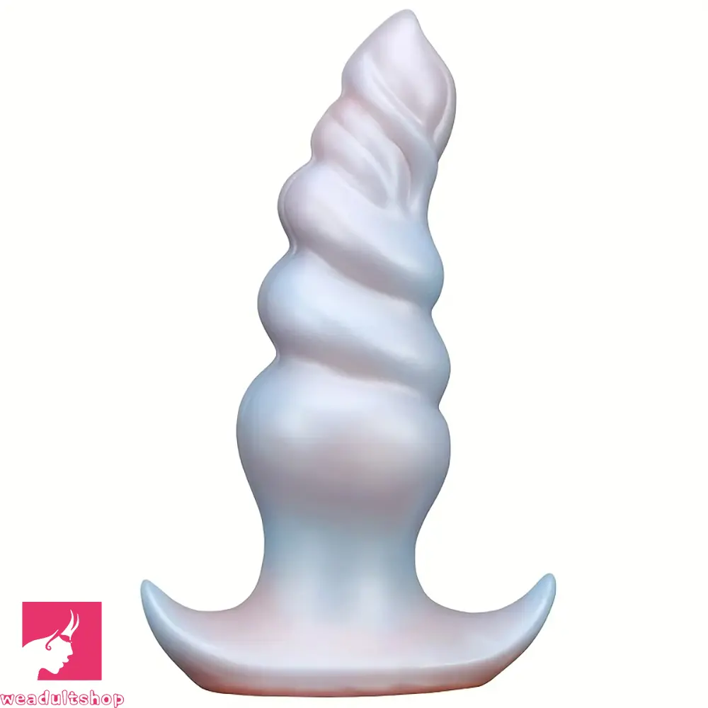 5.5in 6.69in 7.87in Pearlescent Dream Silicone Anal Soft Dildo with Anchor