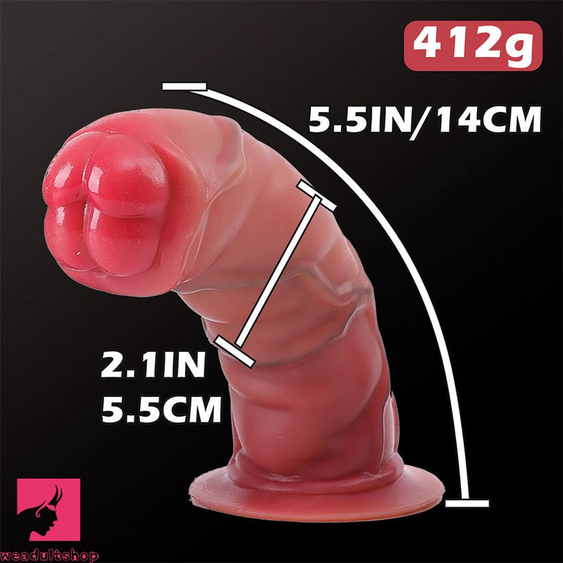 5.51in Realistic Liquid Silicone Female Dildo Thick Self-Entertainment Cock
