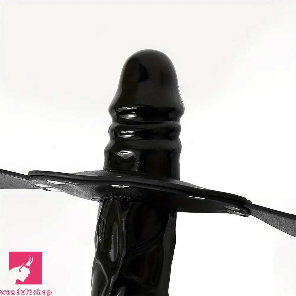 3.94in Binding Adjustable Size High Quality PVC Dildo Chin Face Strap on