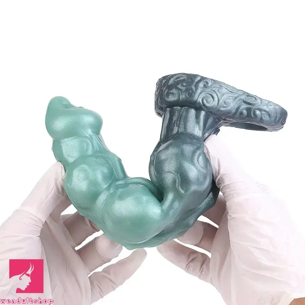 8.85in Platinum Liquid Silicone Penis Sleeve Dildo For Thickening Real Toy