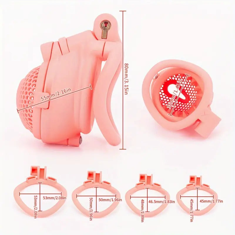 3D Printed Thorny Resin Chastity Cage Breathable Abstinence Chastity Cage