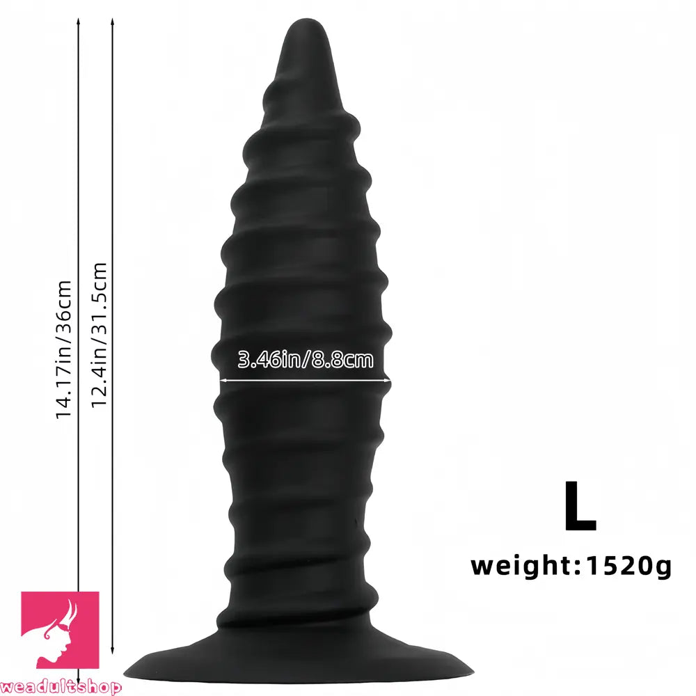 10.23in 12.2in 14.17in Extra Large Long Silicone Tip Anal Plug Penis Dildo