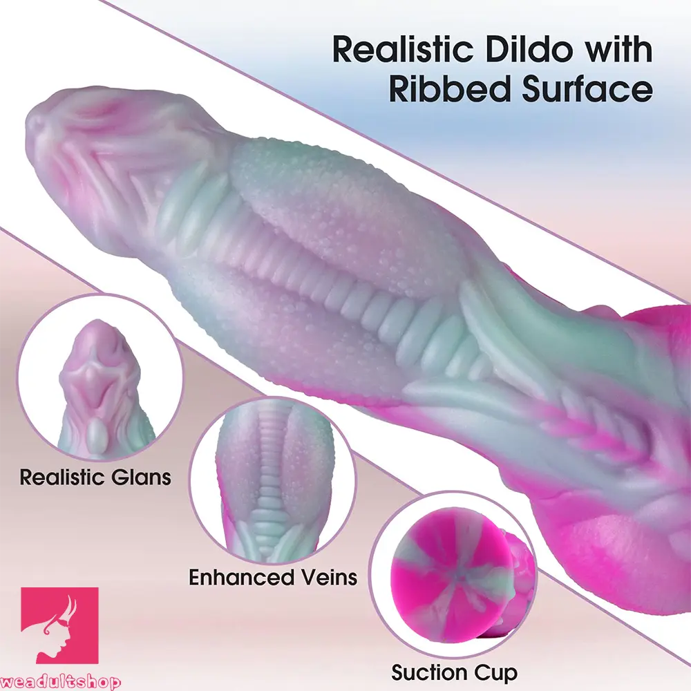 9in Soft Monster Silicone Big Spiked Odd Clit Dildo Prostate Massager