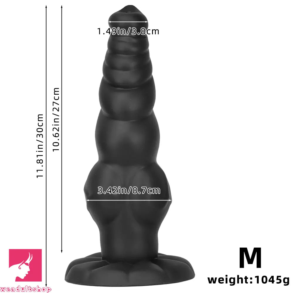 8.66in 11.81in 14.17in Heterosexual Animal Upgraded Dog Silicone Dildo
