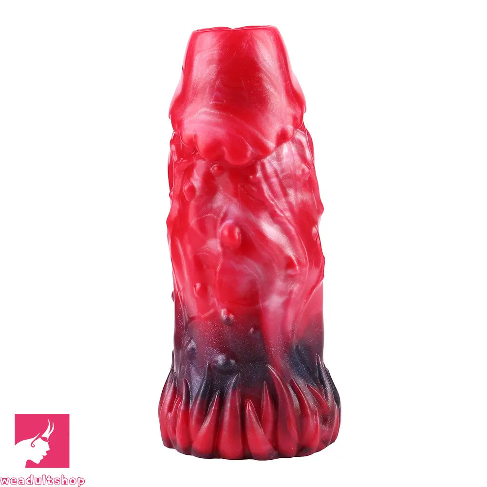 5.78in Silicone Soft Hollow Dildo Built-in keel Vibration Remote Cock Sleeve