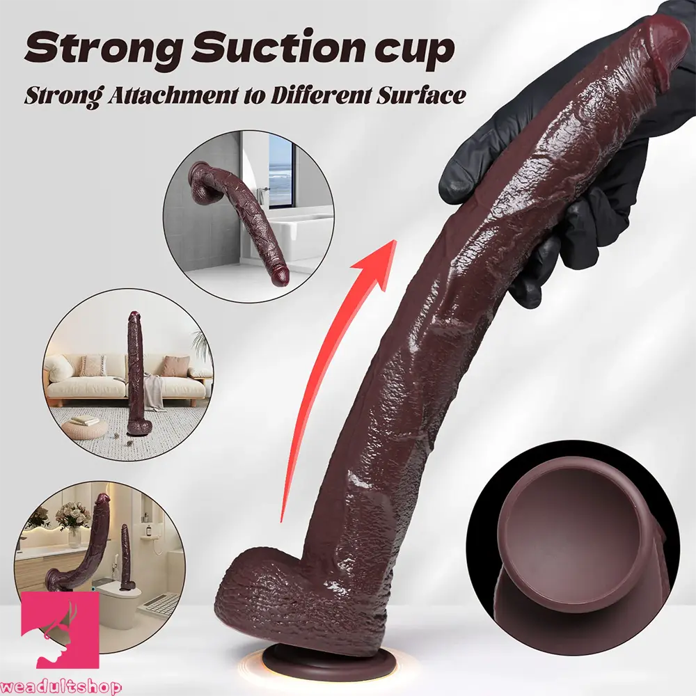 13.77in 15.75in Silicone Long Huge Realistic Dildo Anal Stimulation
