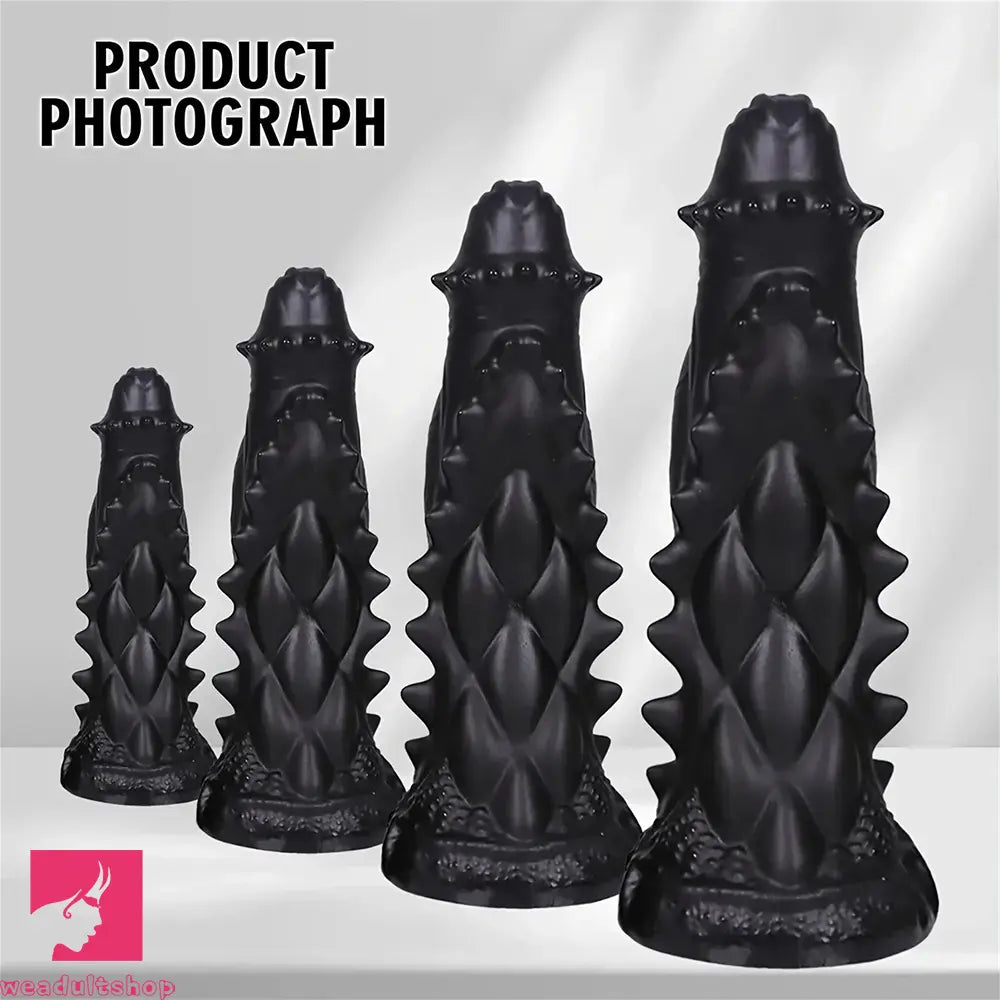 7.48in 9.37in 11.41in 13.38in Spiked Monster Silicone Huge Dildo For Clit