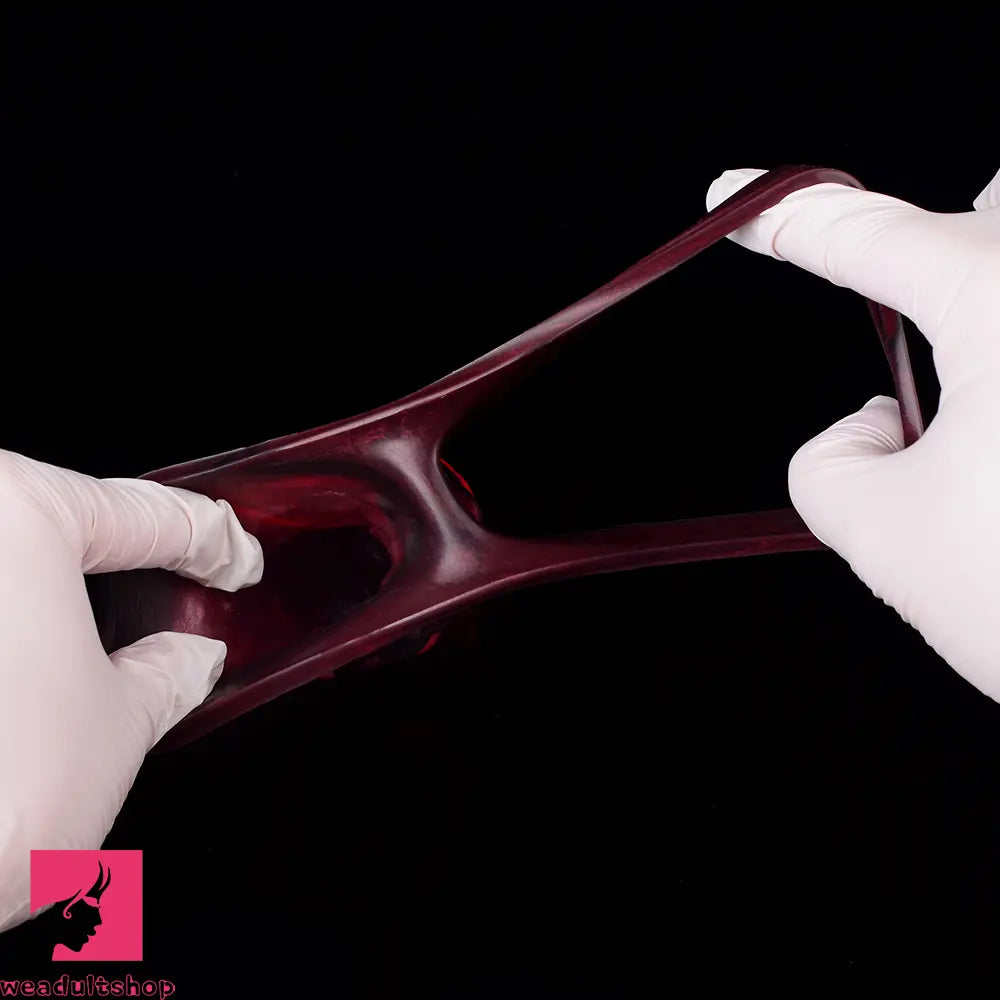 5.98in 7.09in Silicone Cock Sleeve Spiked Hollow Vibrating Odd Cock Dildo