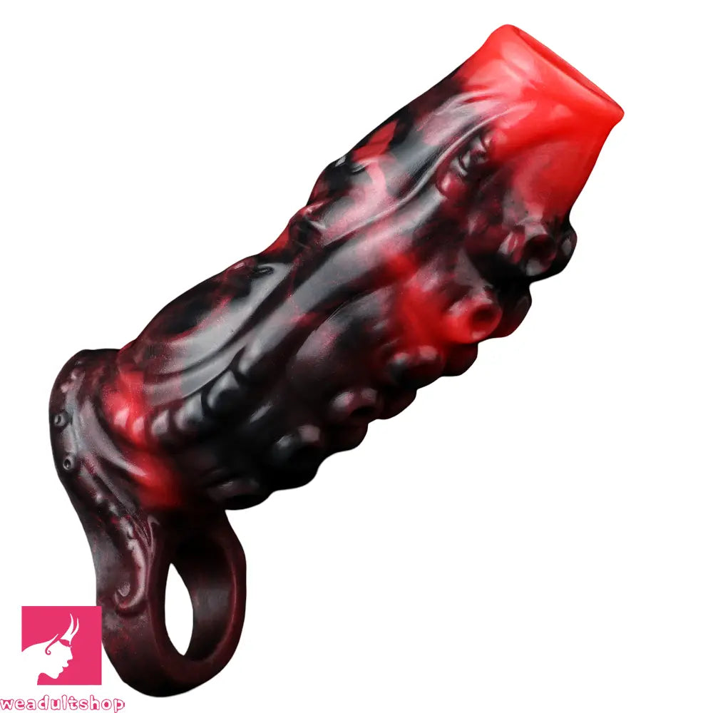 4.96in 5.51in 6.69in Tentacle Animal Soft Dildo Sleeve Cock Sex Extender