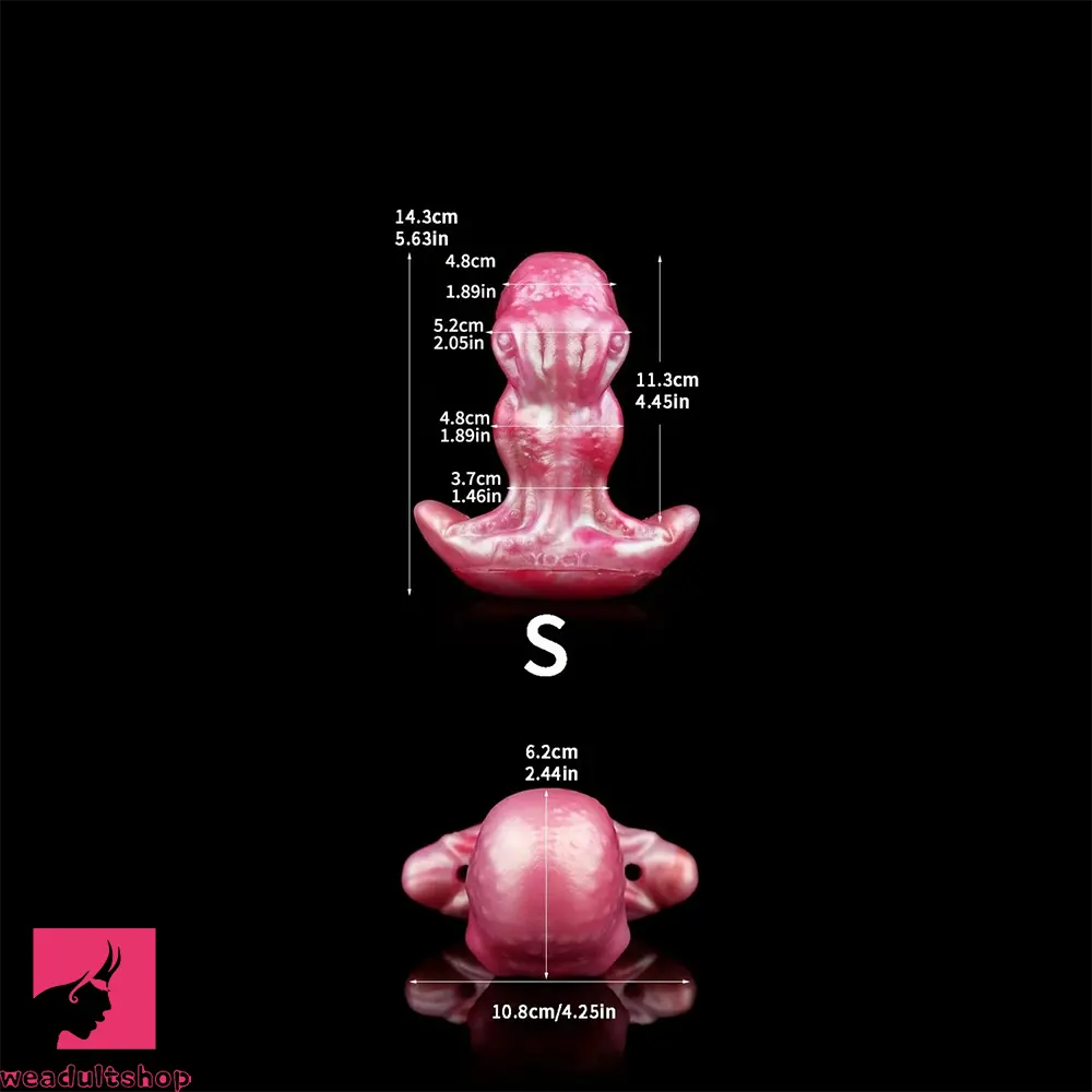 2.91in 3.66in 5.63in Small Knot Horse Tentacle Silicone Cock Strap on Dildo