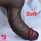 8.85in 10in 10.8in 11.8in Realistic Prostate Double Layer Large Silicone Dildo