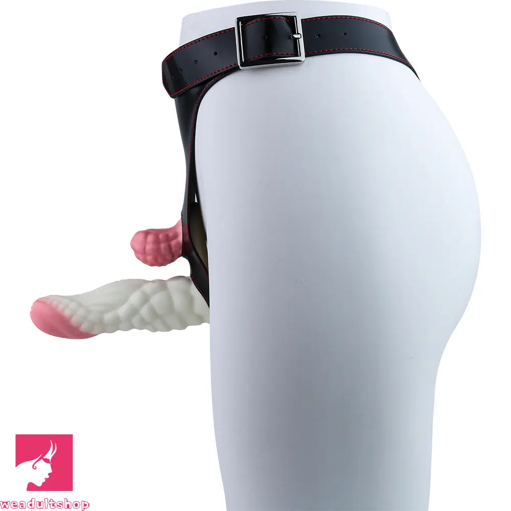 5.83in Dragon Scale Monster Wearable Strap on Vibrating Anal Dildo