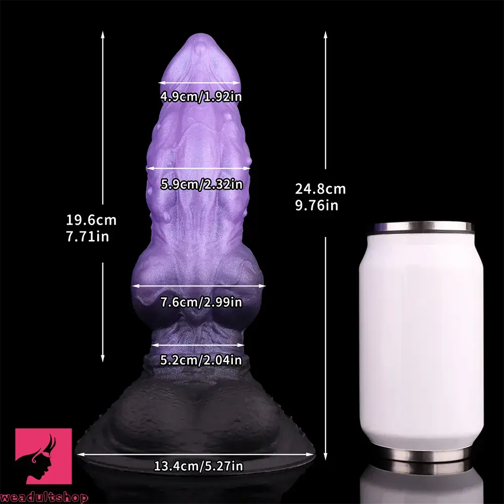9.76in Monster Silicone Knot Ultra Soft Dildo For Couple G Spot Stimulator