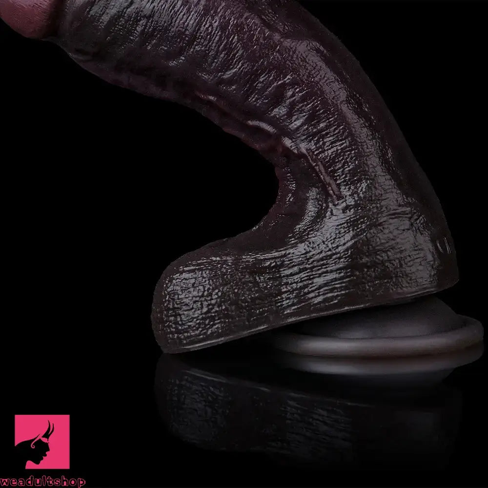9.44in Dual Density Silicone Soft Real Dildo For Gay G Spot Love Prostate