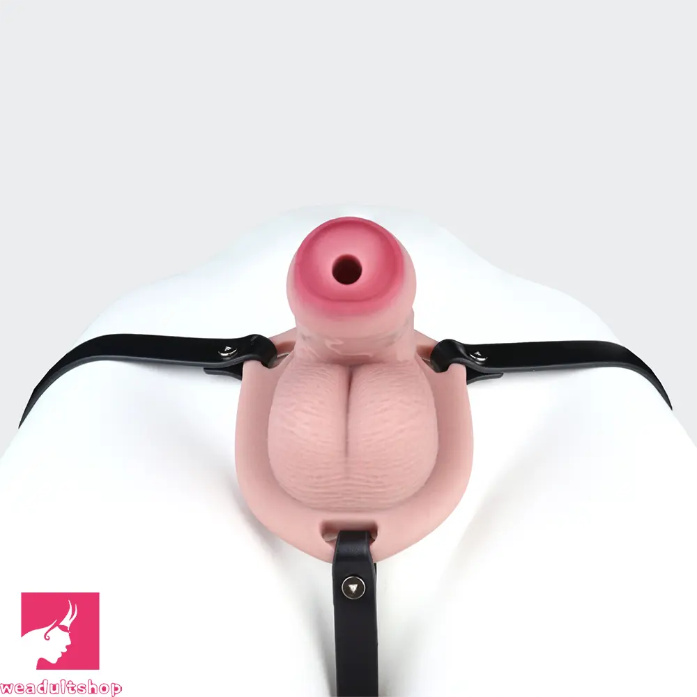 4.72in Real Hollow Chastity Cage Dildo Cock Masturbator Erotic Cock Love