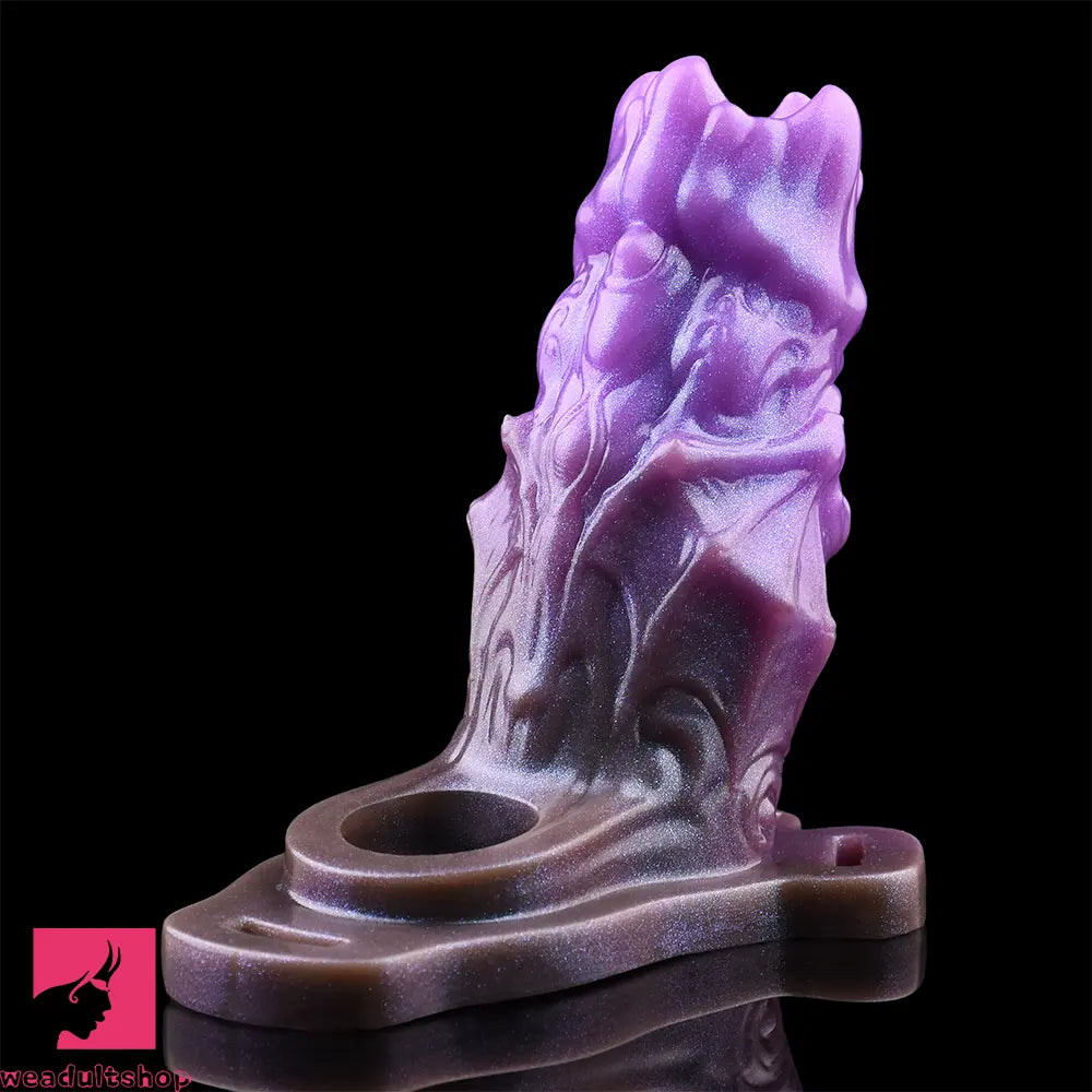 5.39in Scary Dragon Beast Creature Hollow Dildo Sleeve With Cock Ring