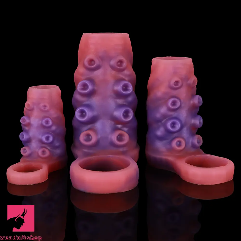 3.14in 4.13in 5.11in Tentacle Small Dildo Sleeve Adult Male Pornographic Tool