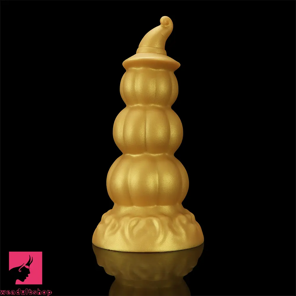 5.9in 6.69in 7.48in 8.26in 9.05in 9.84in Halloween Pumpkin Butt Plug Dildo