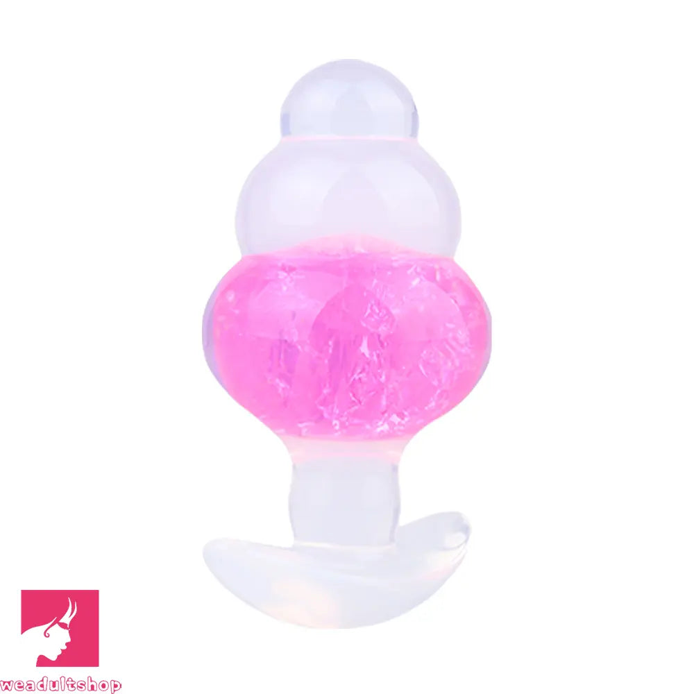 4.53in Luminous Silicone Anal Beads Dildo Anal Love Toy For Women Clit