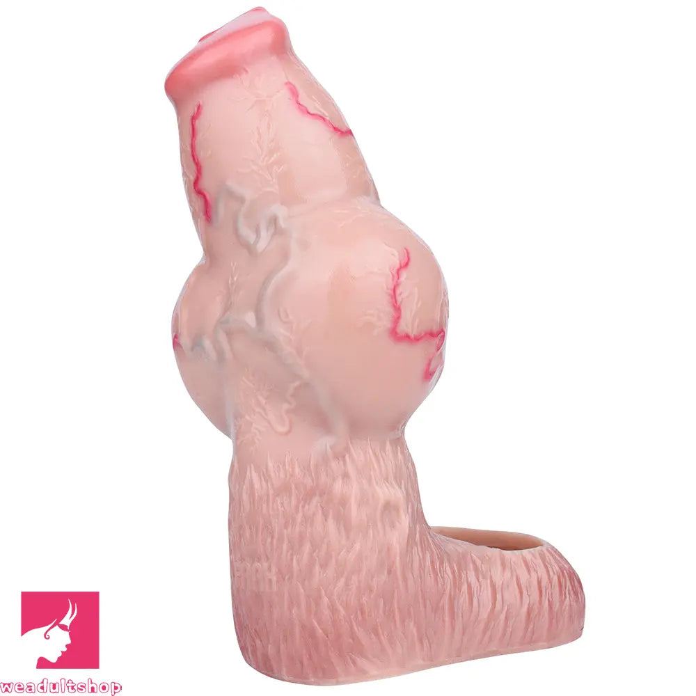 5.39in 6.73in 6.96in Dog Knot Penis Sleeve Dildo Reusable Cock Sleeve