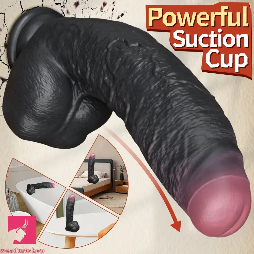 8.07in 9.84in 12in Foreskin Big Dildo Strap on Realistic Uncut Glans Soft Toy