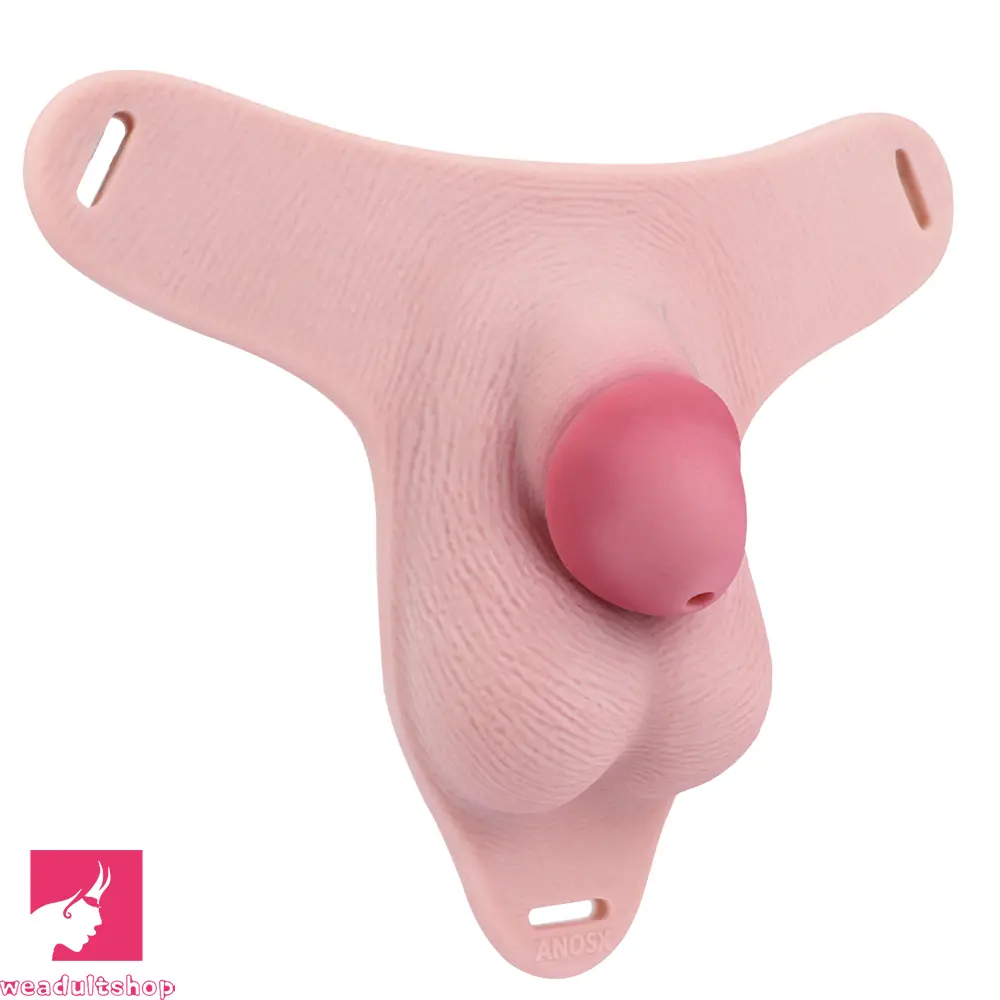 3.34in Real Hollow Chastity Cage Dildo For Prostate Hands-free Using Sex