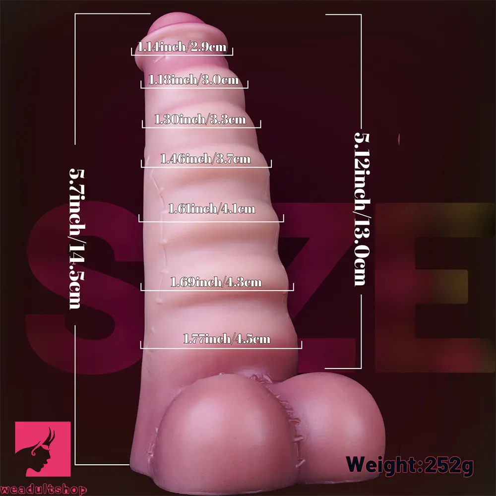 3.7in 4.72in 5.7in Liquid Silicone Mini Anal Dildo Wavy Pattern Dildo