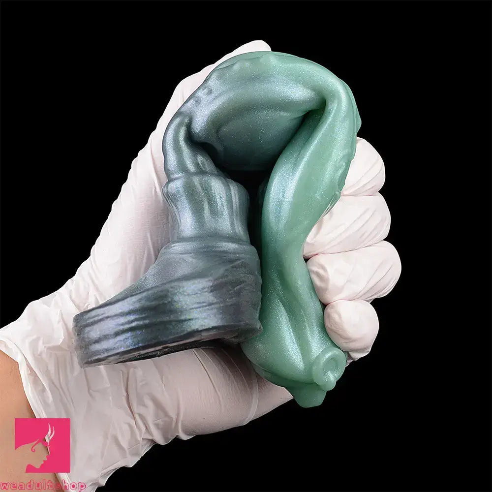 8.26in Moonbound Hound Silicone Hollow Cock Sleeve Dildo For Male Female