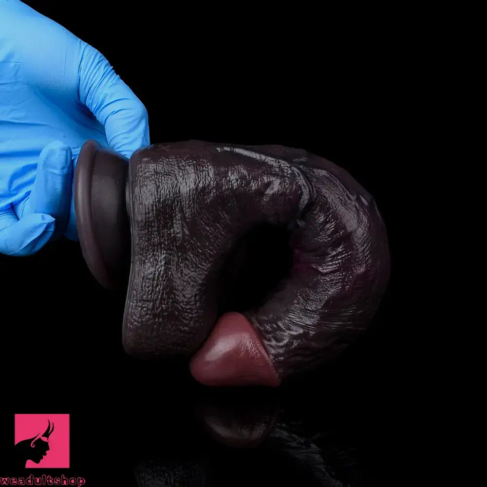 8.34in Real Curved Dual Density Silicone Soft Dildo Pleasure Couple Anal Play