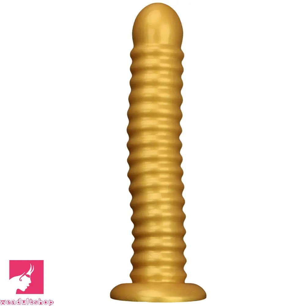 9.64in 11.81in 13.18in Golden Silicone Thread Soft Big Dildo Masturbator
