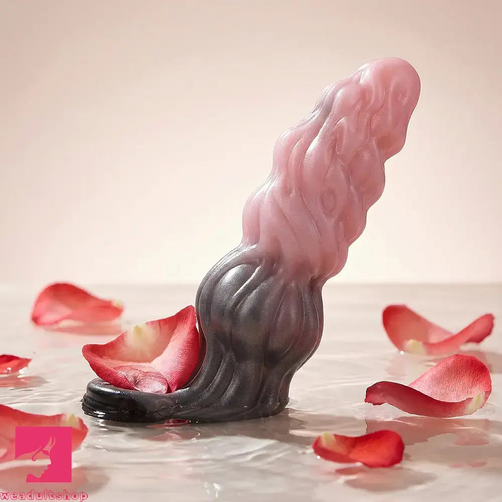 7.87in Hollow Fantasy Silicone Penis Sleeve Dildo For Physical Delay Control